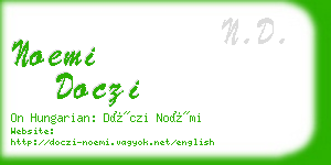 noemi doczi business card